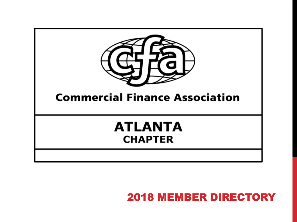 2018 Member Directory