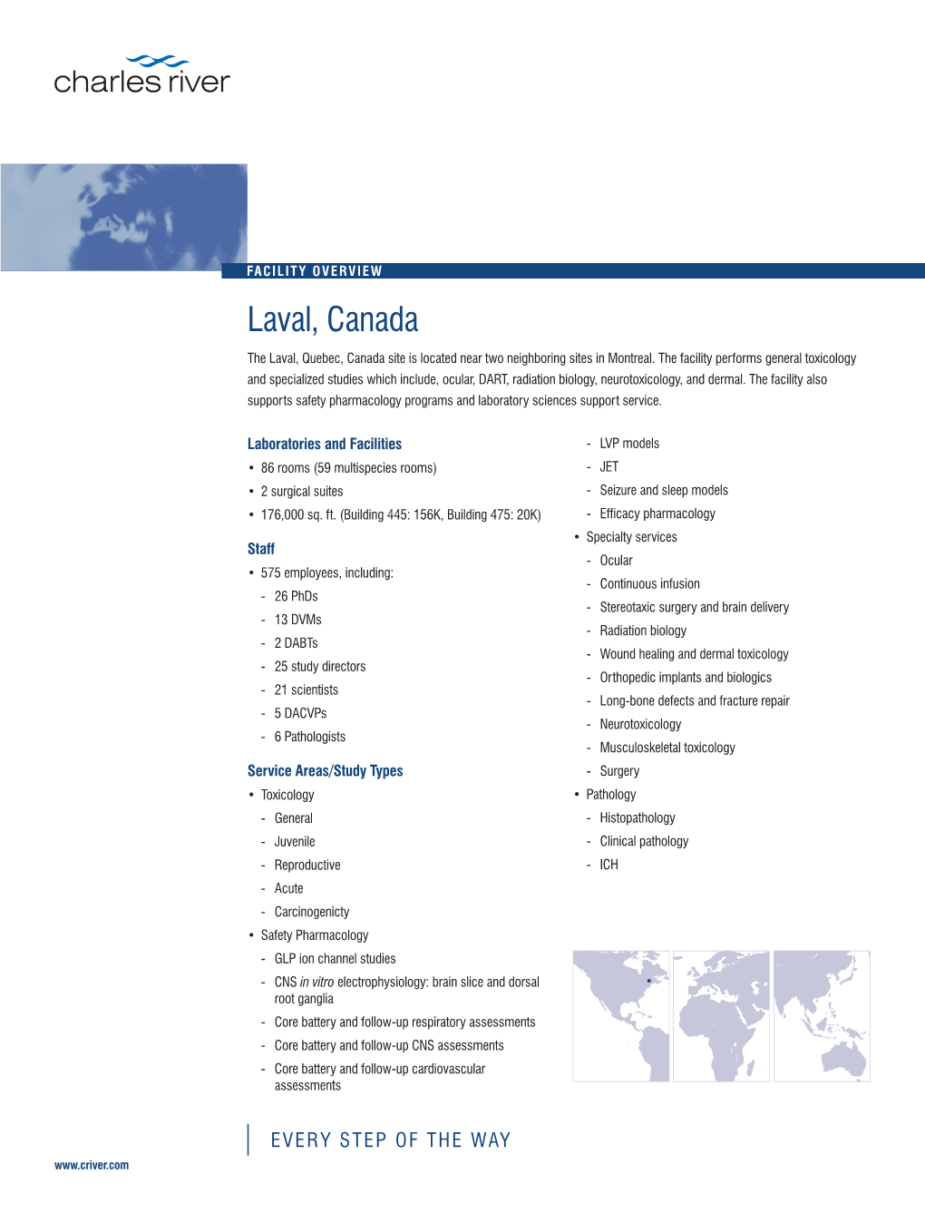 Laval, Canada Facility At-A-Glance