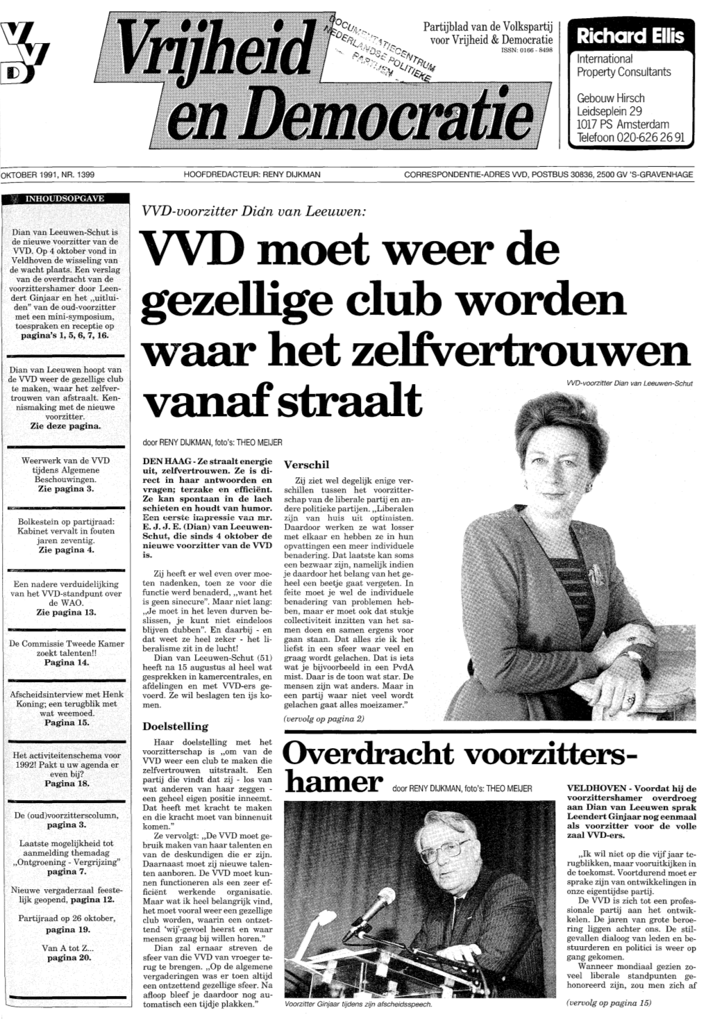 VVD-Voorzitter Didn Van Leeuwen