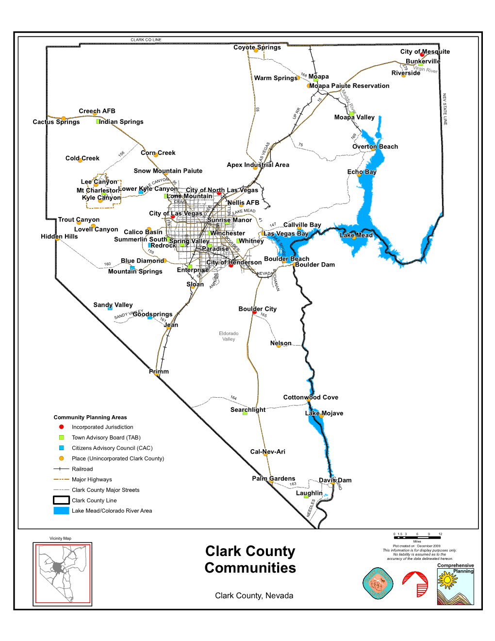 Clark County Communities, Clark County, Nevada