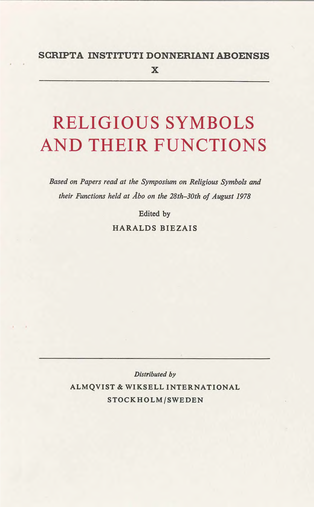 Religious Symbols and Their Functions