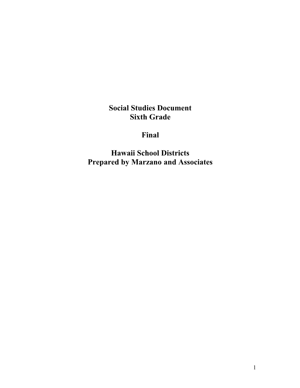 Social Studies Document