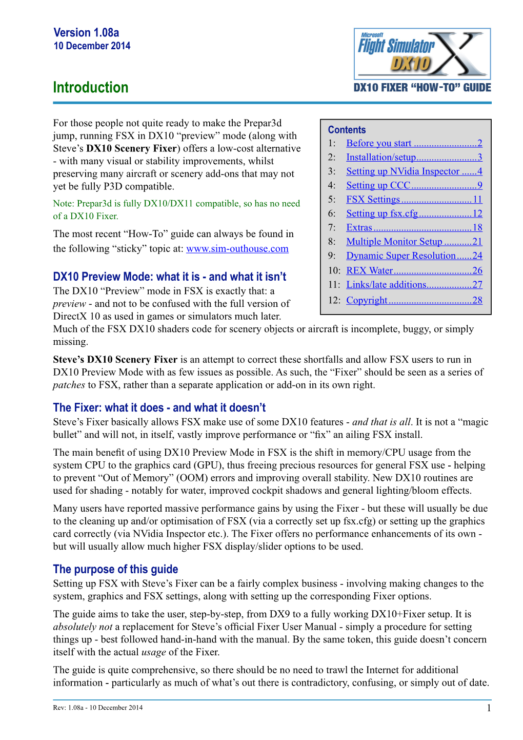 The DX10 Fixer "How-To" Guide