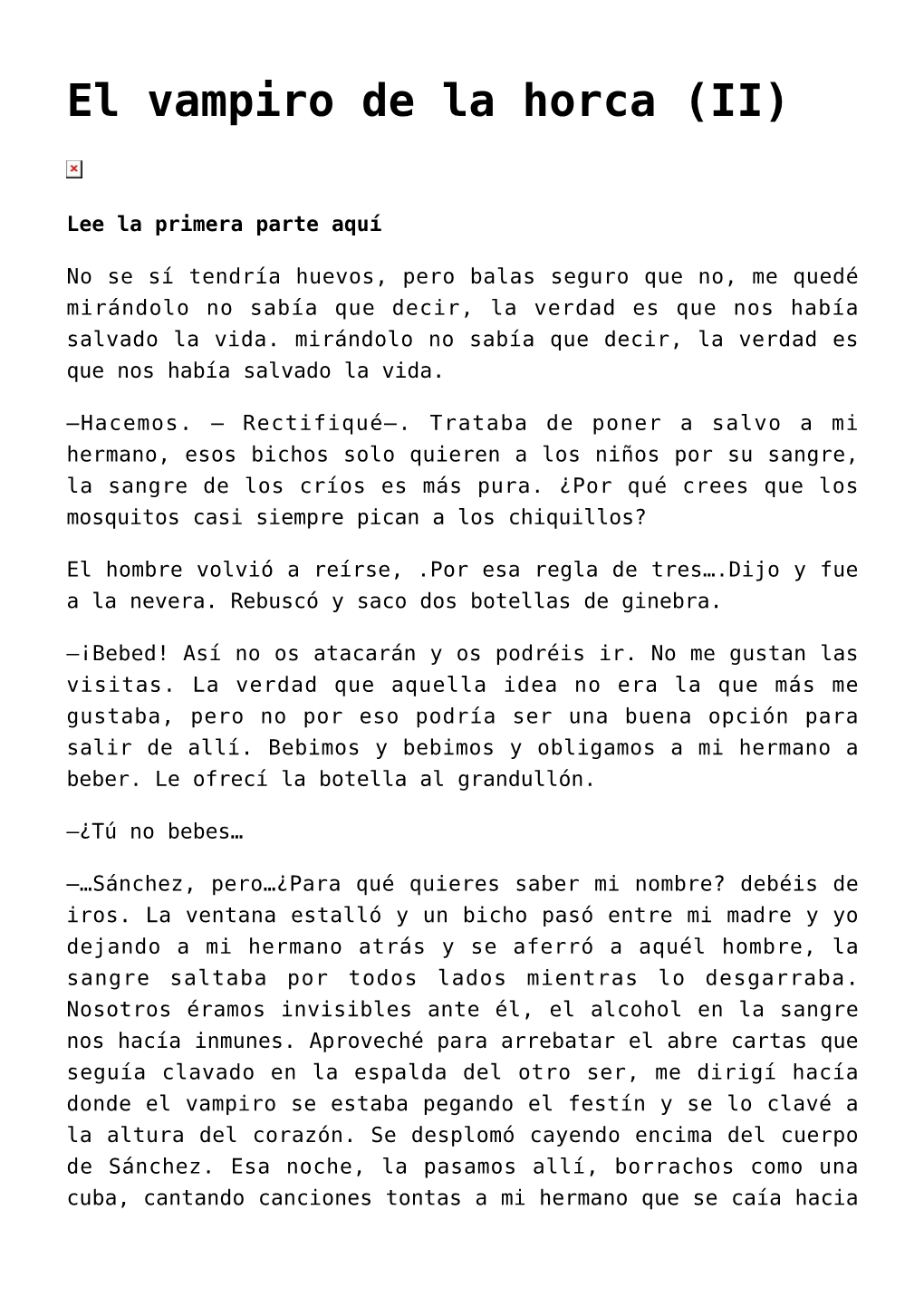 El Vampiro De La Horca (II),El Vampiro De La Horca