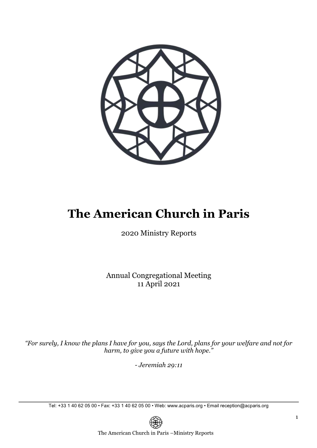 The Ministry of the American Church Depends on You