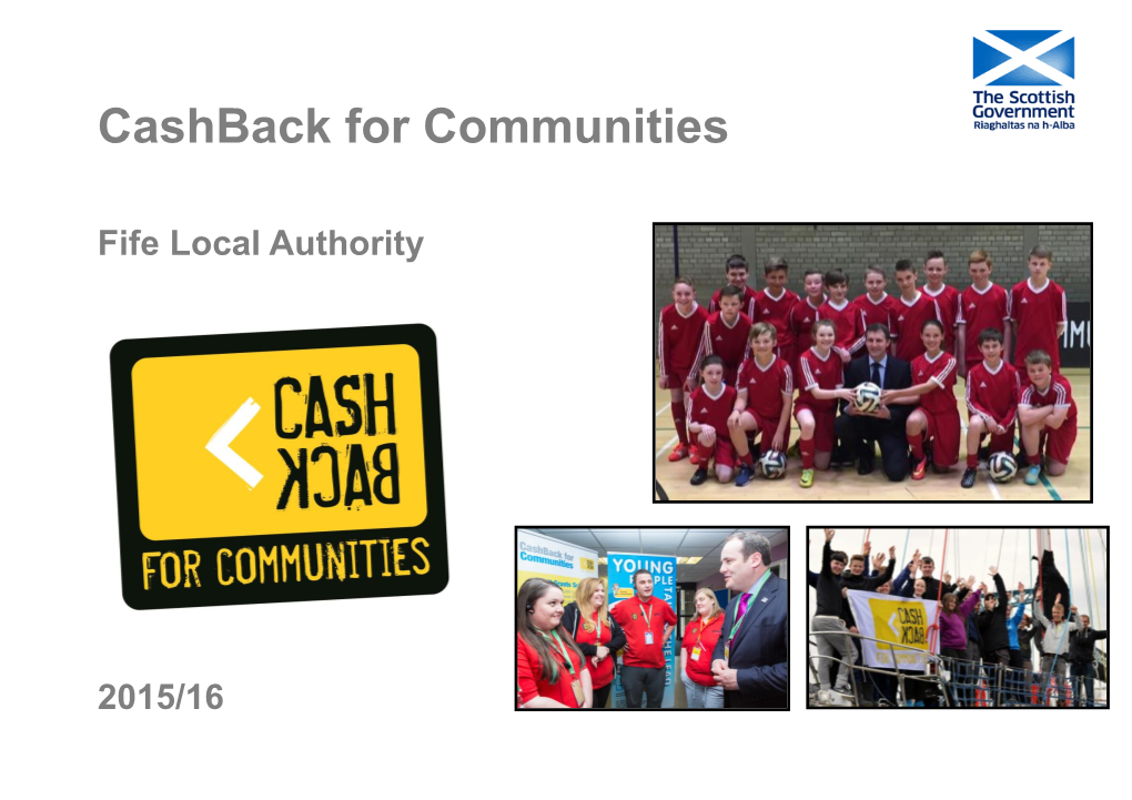 Cashback for Communities