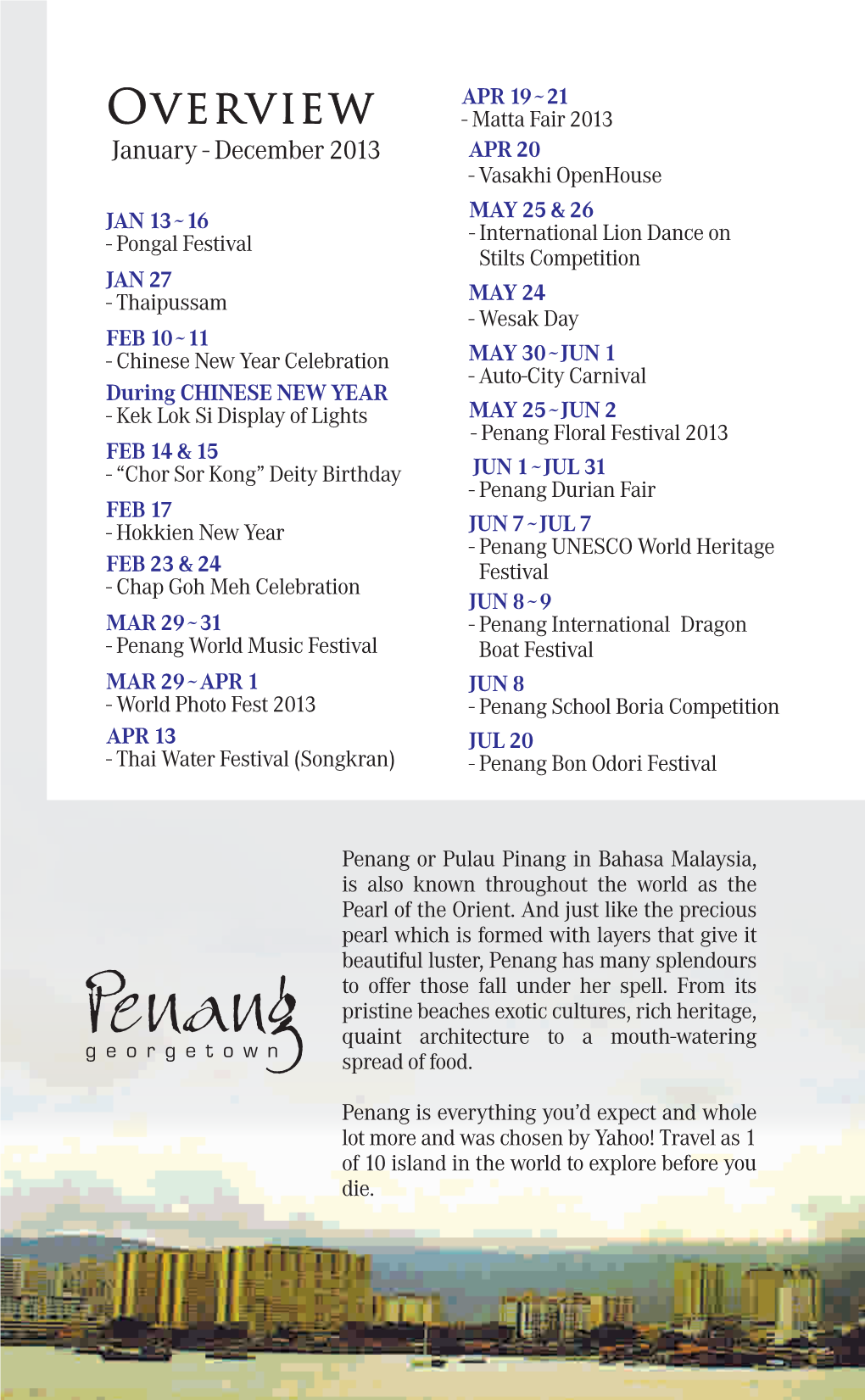 Calendar of Event --- Inner Pg Amended