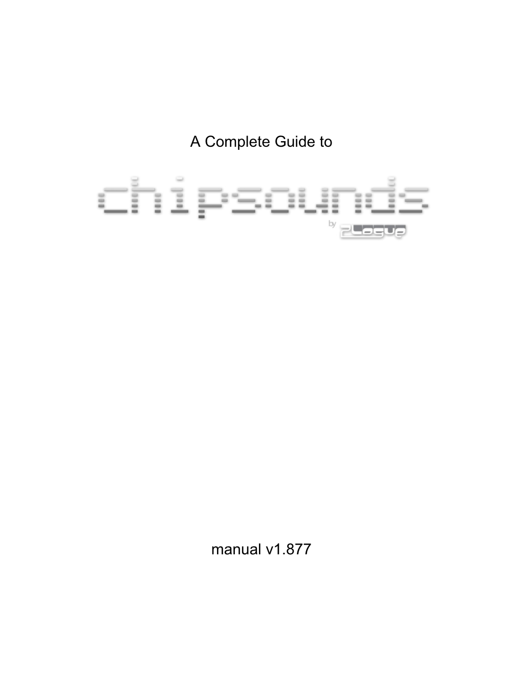 Chipsounds Manual