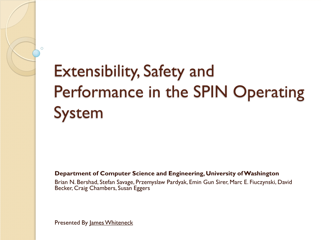 Extensibility, Safety and Performance in the SPIN Operating System