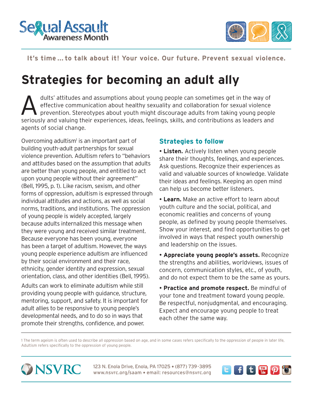 Strategies for Becoming an Adult Ally