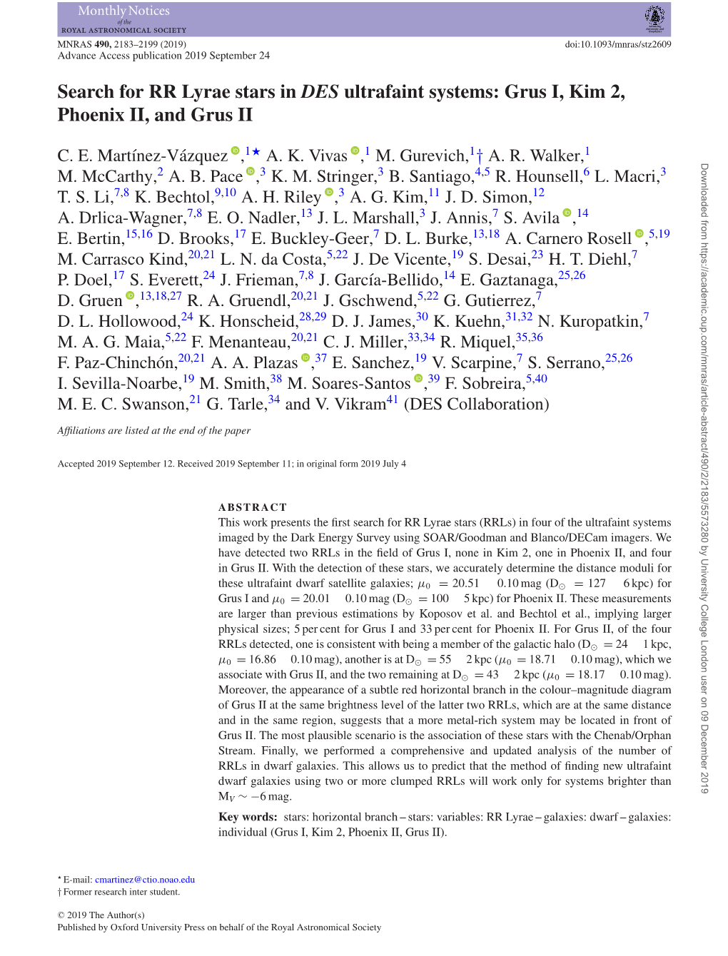 Search for RR Lyrae Stars in DES Ultrafaint Systems: Grus I, Kim 2, Phoenix II, and Grus II