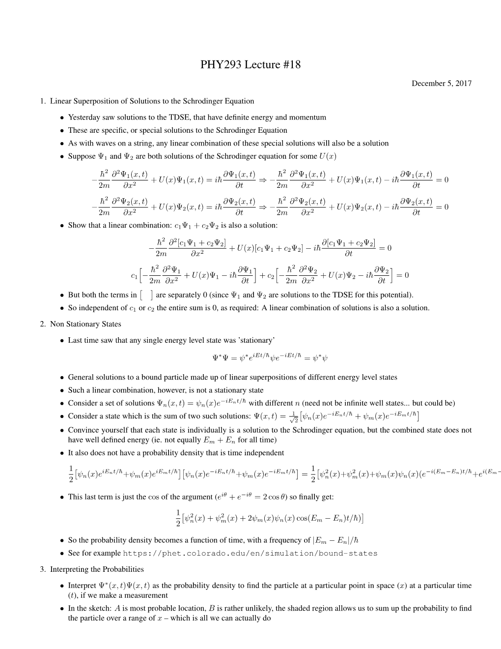 (Non)Stationary States