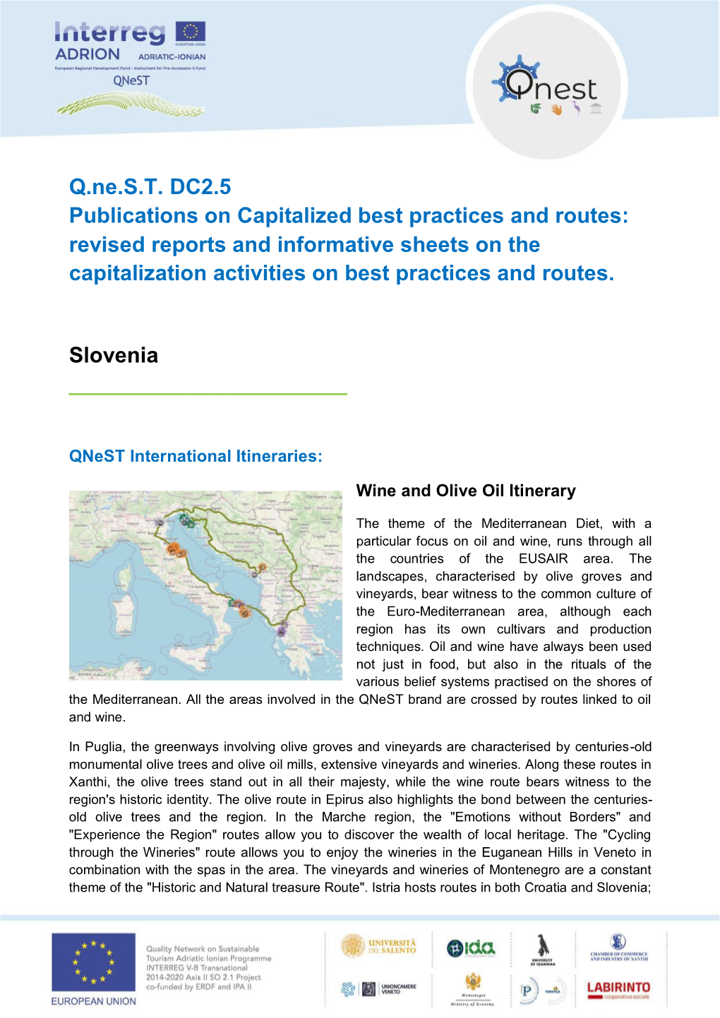 Q.Ne.S.T. DC2.5 Publications on Capitalized Best Practices And