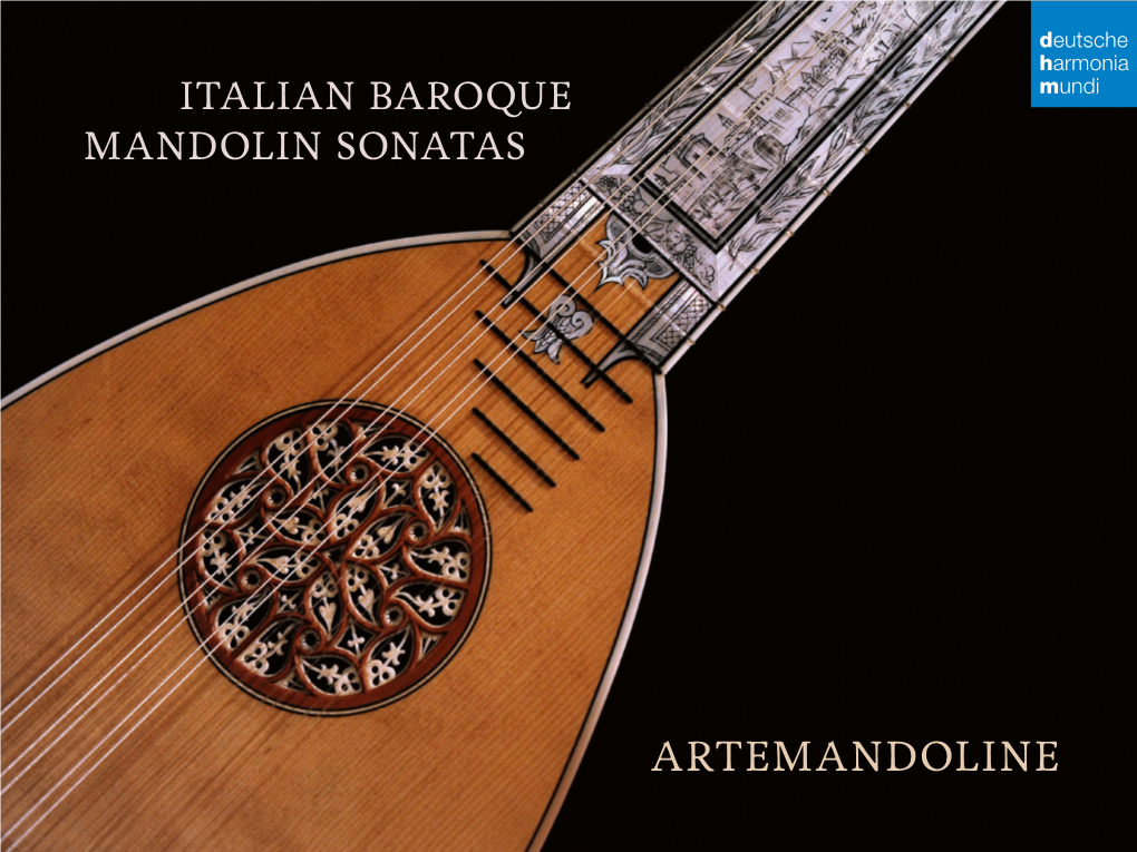 ARTEMANDOLINE Giovanni Pietro Sesto Da Trento (18Th Century) ITALIAN BAROQUE SONATA DI MANDOLINO MANDOLIN SONATAS Library of Congress Washington 17