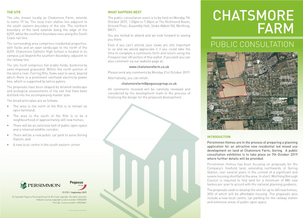 Chatsmore Farm Consultation Leaflet