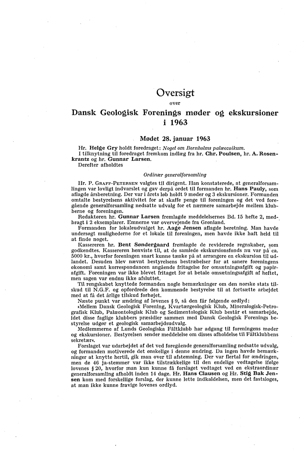 Meddelelser Fra Dansk Geologisk Forening 1964, Bind 15, Hæfte 3, S