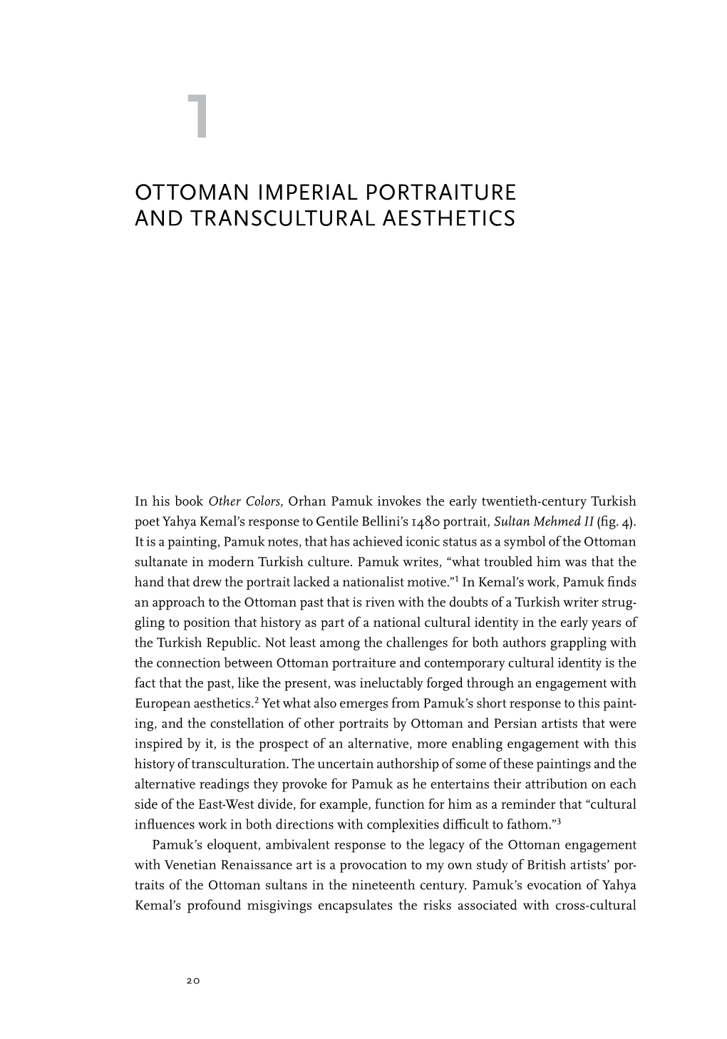 Ottoman Imperial Portraiture and Transcultural Aesthetics