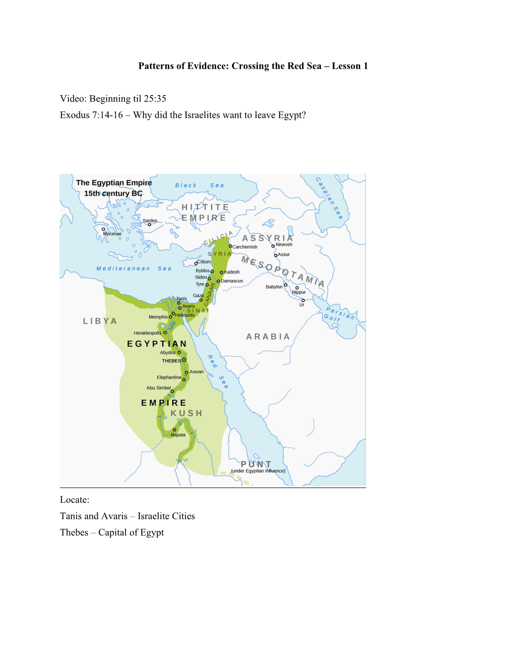 Patterns of Evidence: Crossing the Red Sea – Lesson 1 Video