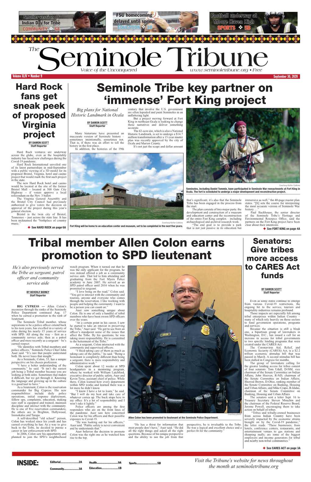 Tribal Member Allen Colon Earns Promotion to SPD Lieutenant