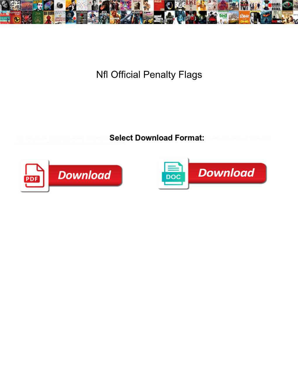 Nfl Official Penalty Flags