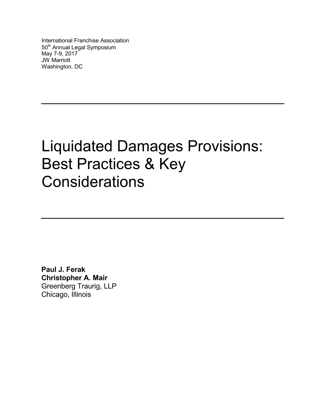 Liquidated Damages Provisions: Best Practices & Key Considerations