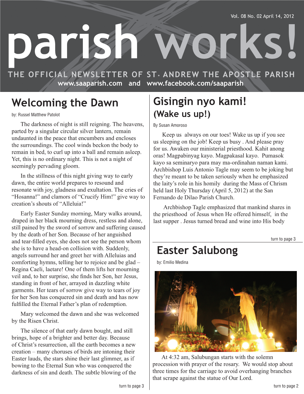 Welcoming the Dawn Easter Salubong Gisingin Nyo Kami!