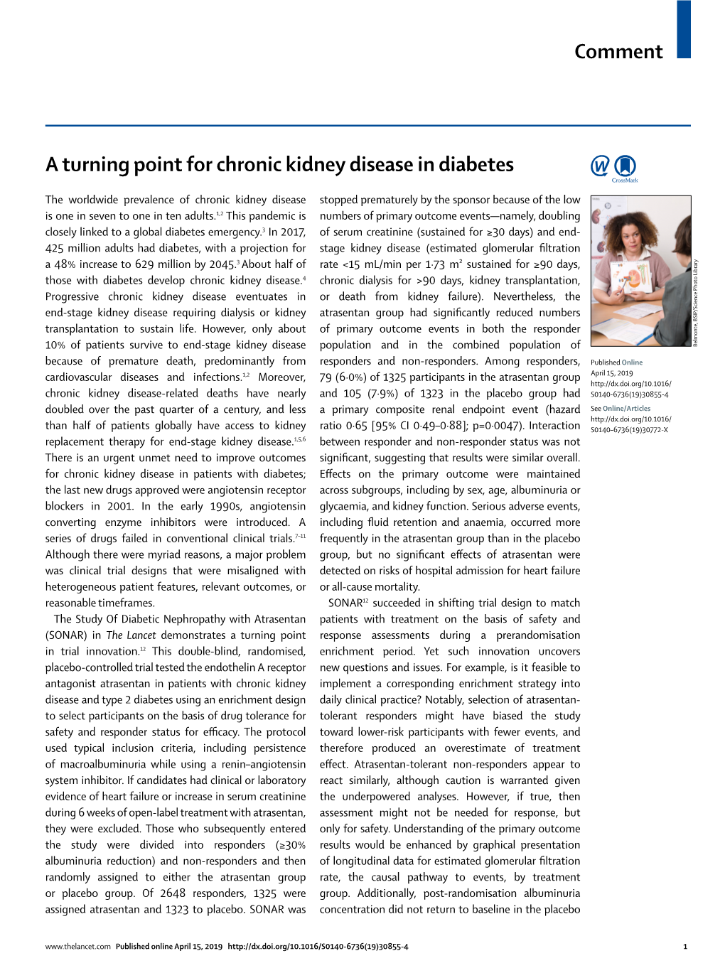 A Turning Point for Chronic Kidney Disease in Diabetes