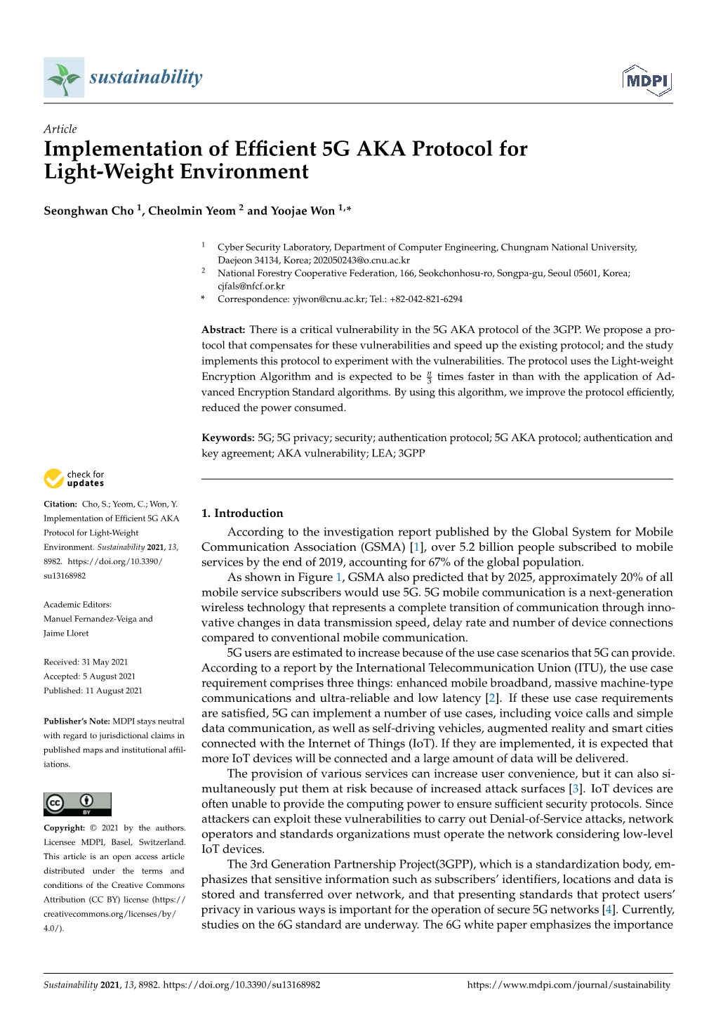 Implementation of Efficient 5G AKA Protocol for Light-Weight Environment