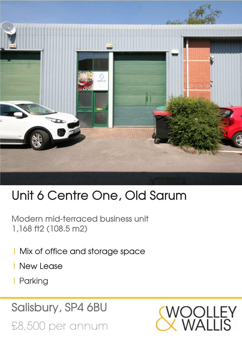 Mix of Office and Storage Space New Lease