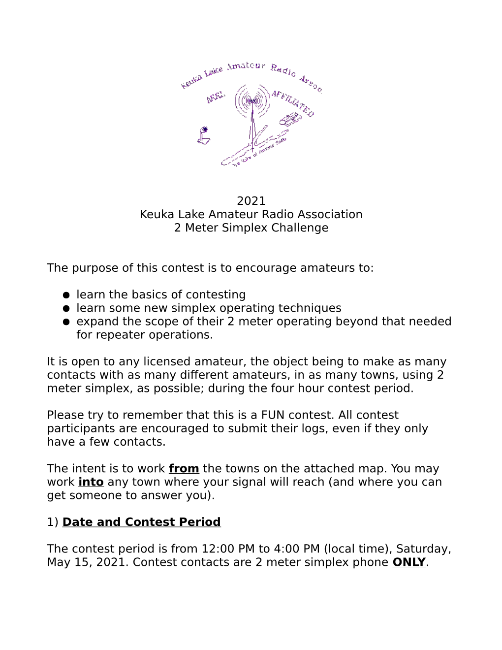 2 Meter Simplex Challenge