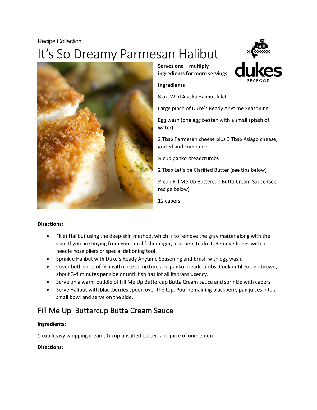 It's So Dreamy Parmesan Halibut