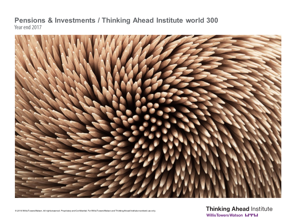 Pensions & Investments / Thinking Ahead Institute World
