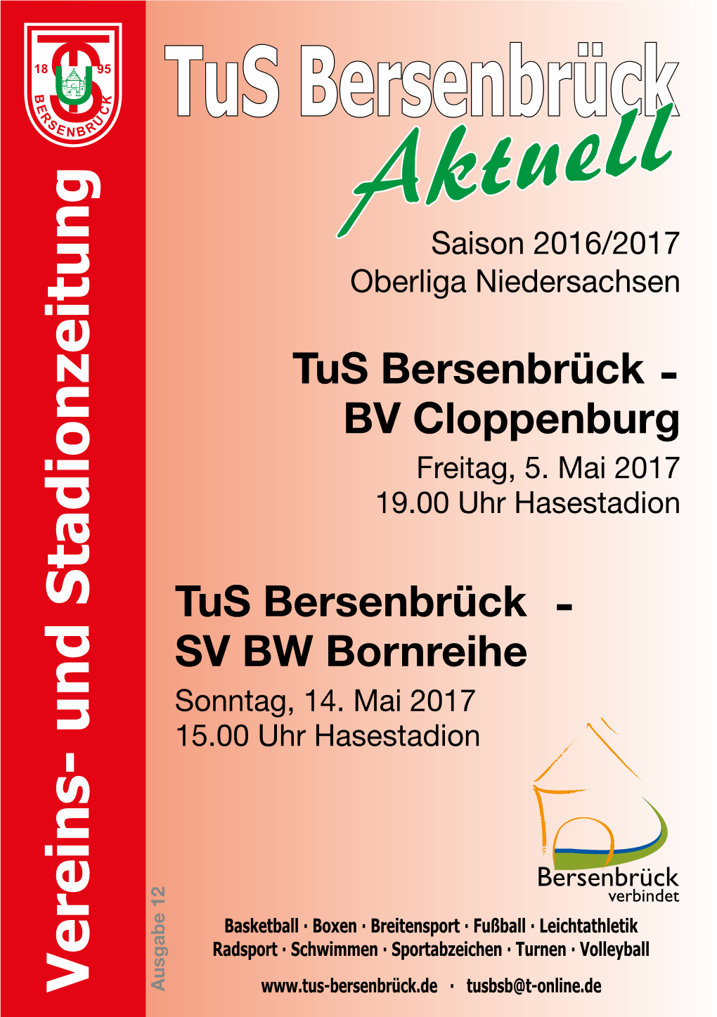 Stadion- U. Vereinszeitung Vom 05.05.2017.Pdf