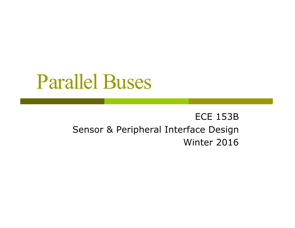 Parallel Buses