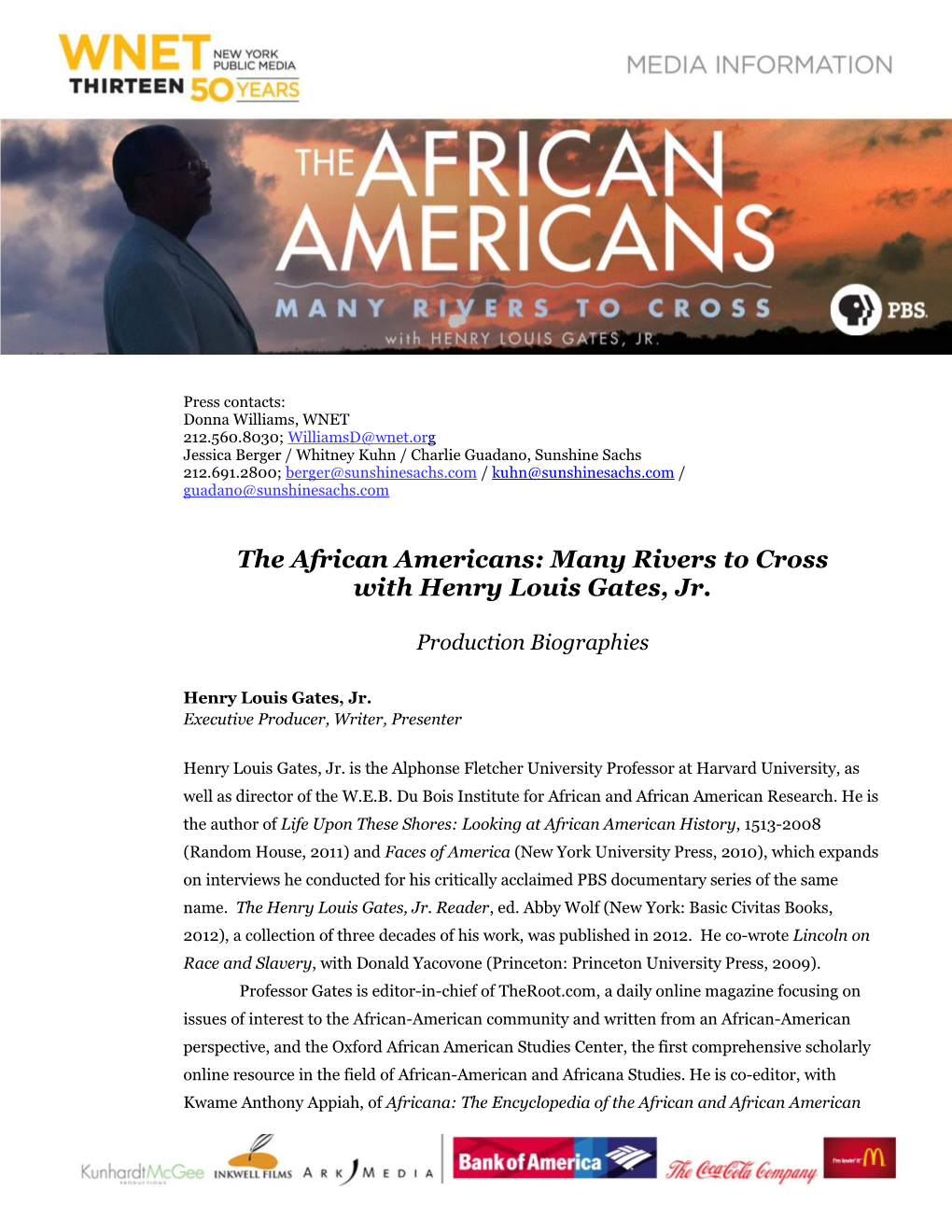 The African Americans: Many Rivers to Cross with Henry Louis Gates, Jr