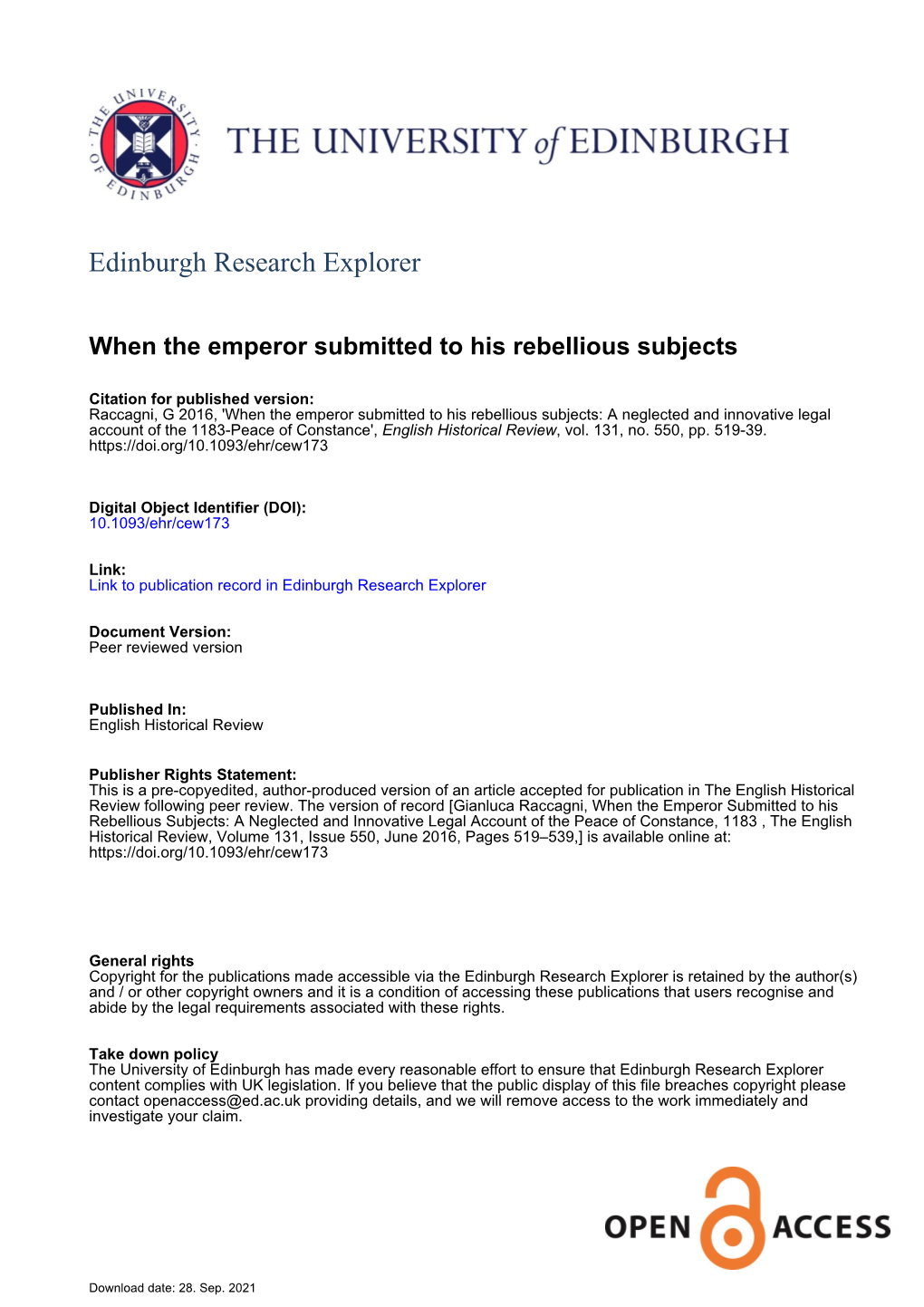 Edinburgh Research Explorer