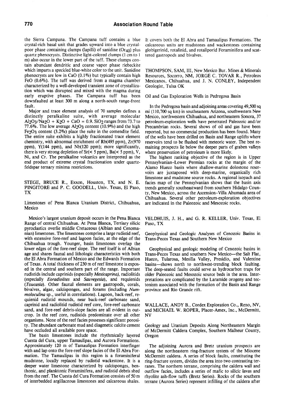 Geology and Uranium Deposits Along Northeastern Margin Of