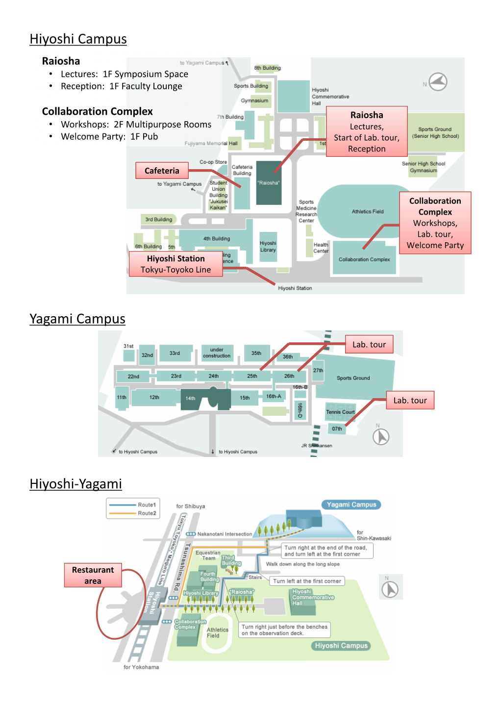 Hiyoshi Campus Yagami Campus Hiyoshi-Yagami