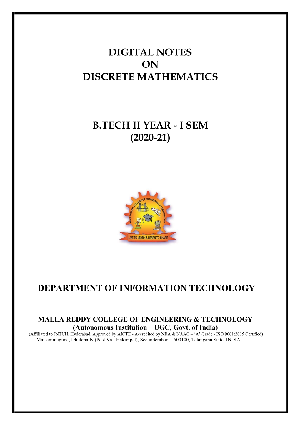 Discrete Mathematics