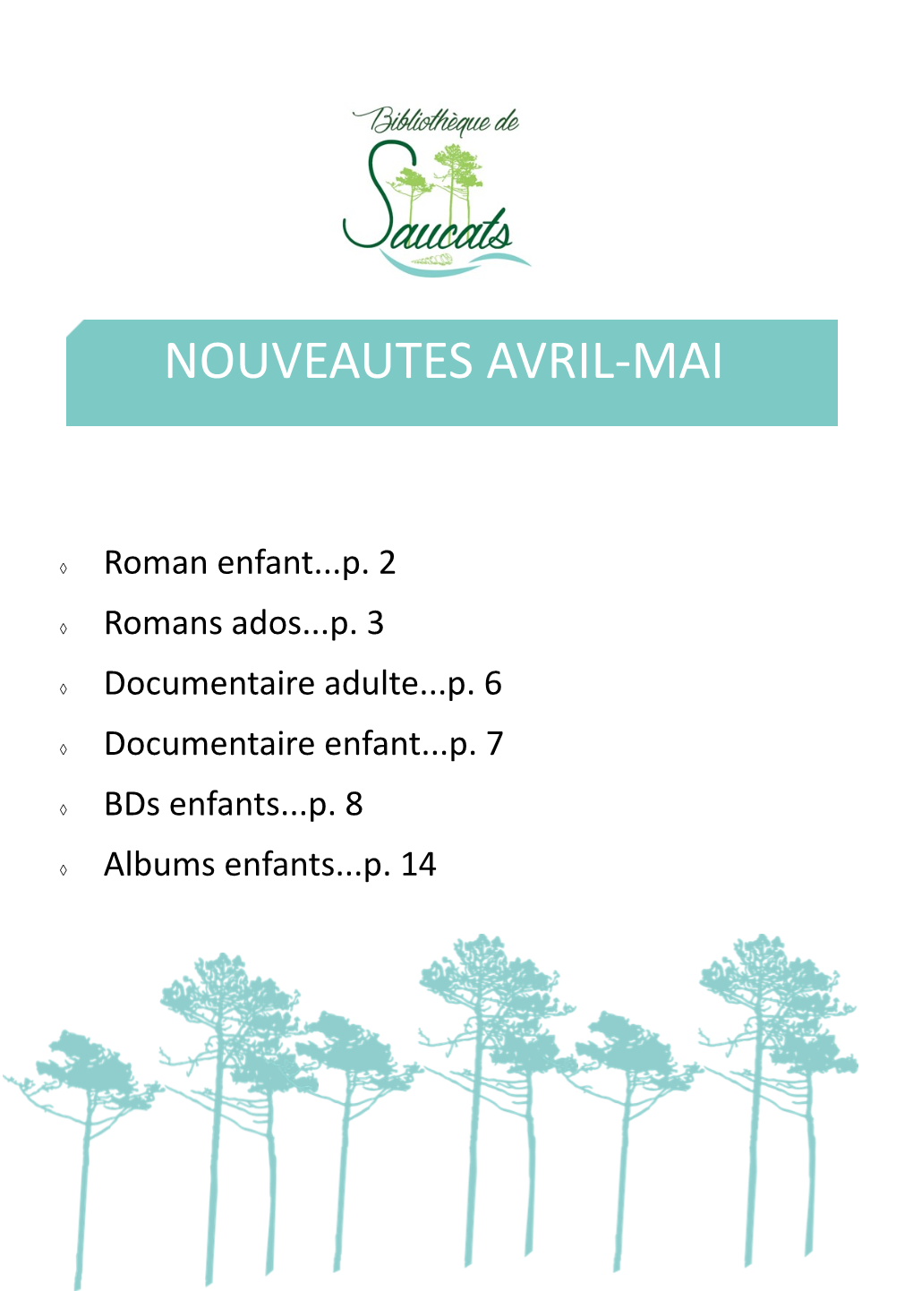 Nouveautes Avril-Mai