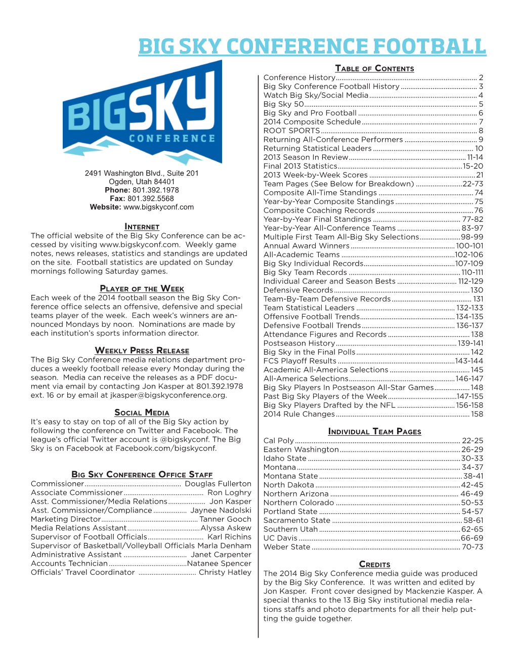 Big Sky Conference Football