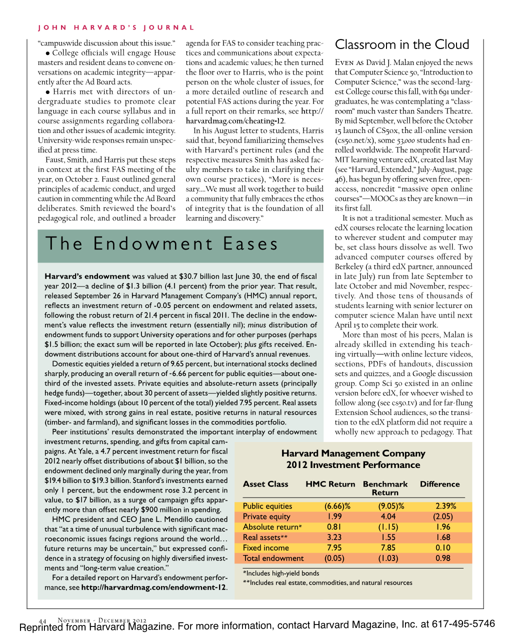 Computer Science 50, “Introduction to Ently After the Ad Board Acts