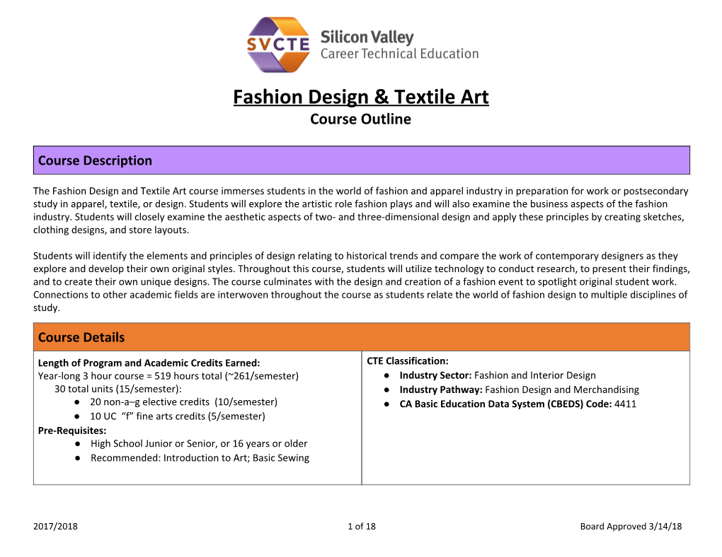 Fashion Design & Textile