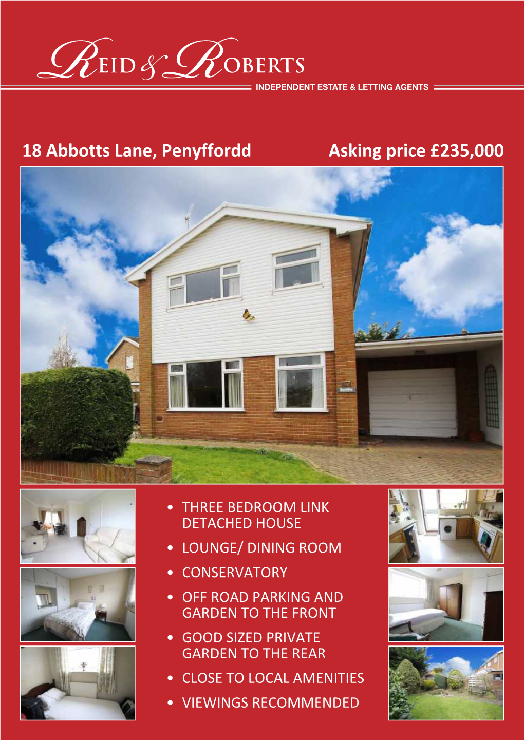 18 Abbotts Lane, Penyffordd Asking Price £235,000