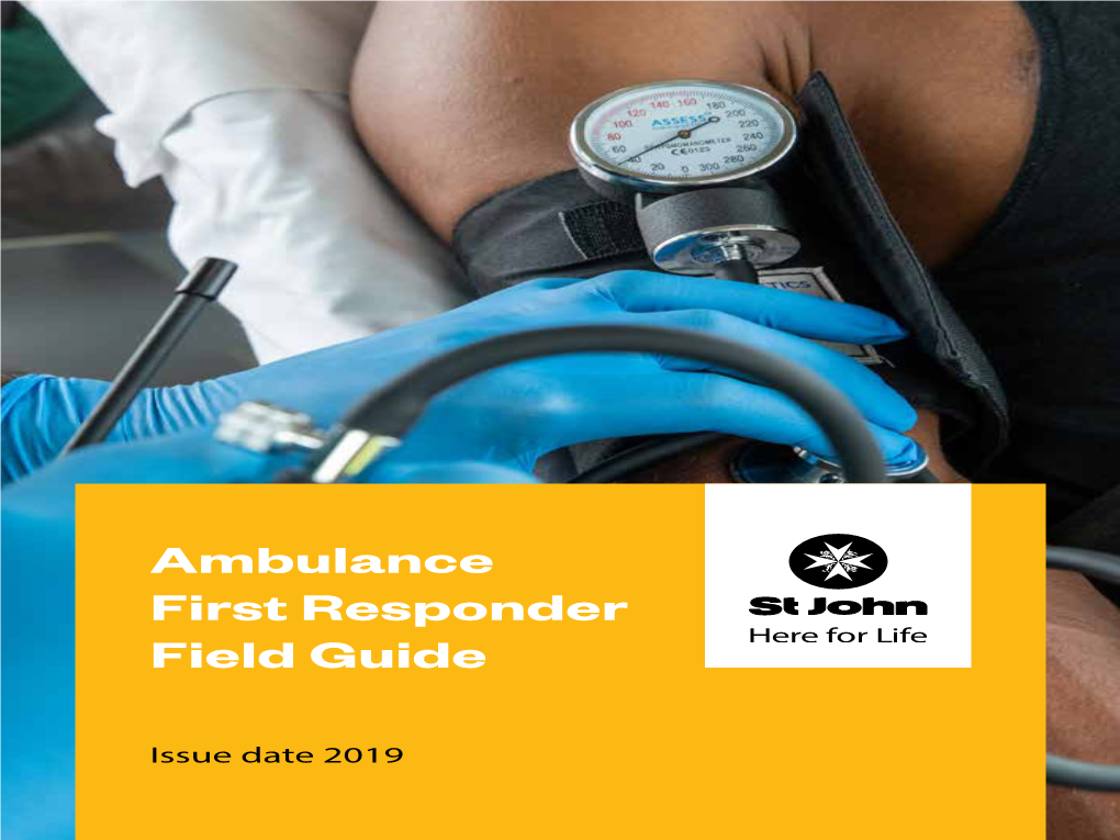 Ambulance First Responder Field Guide