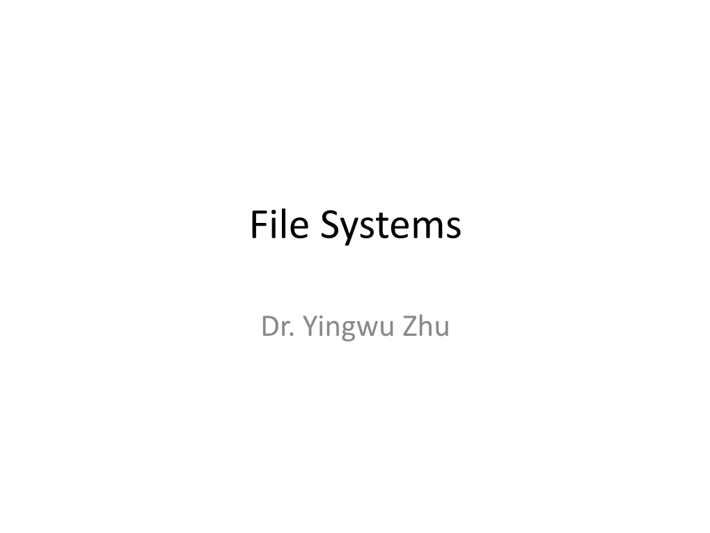 File Systems