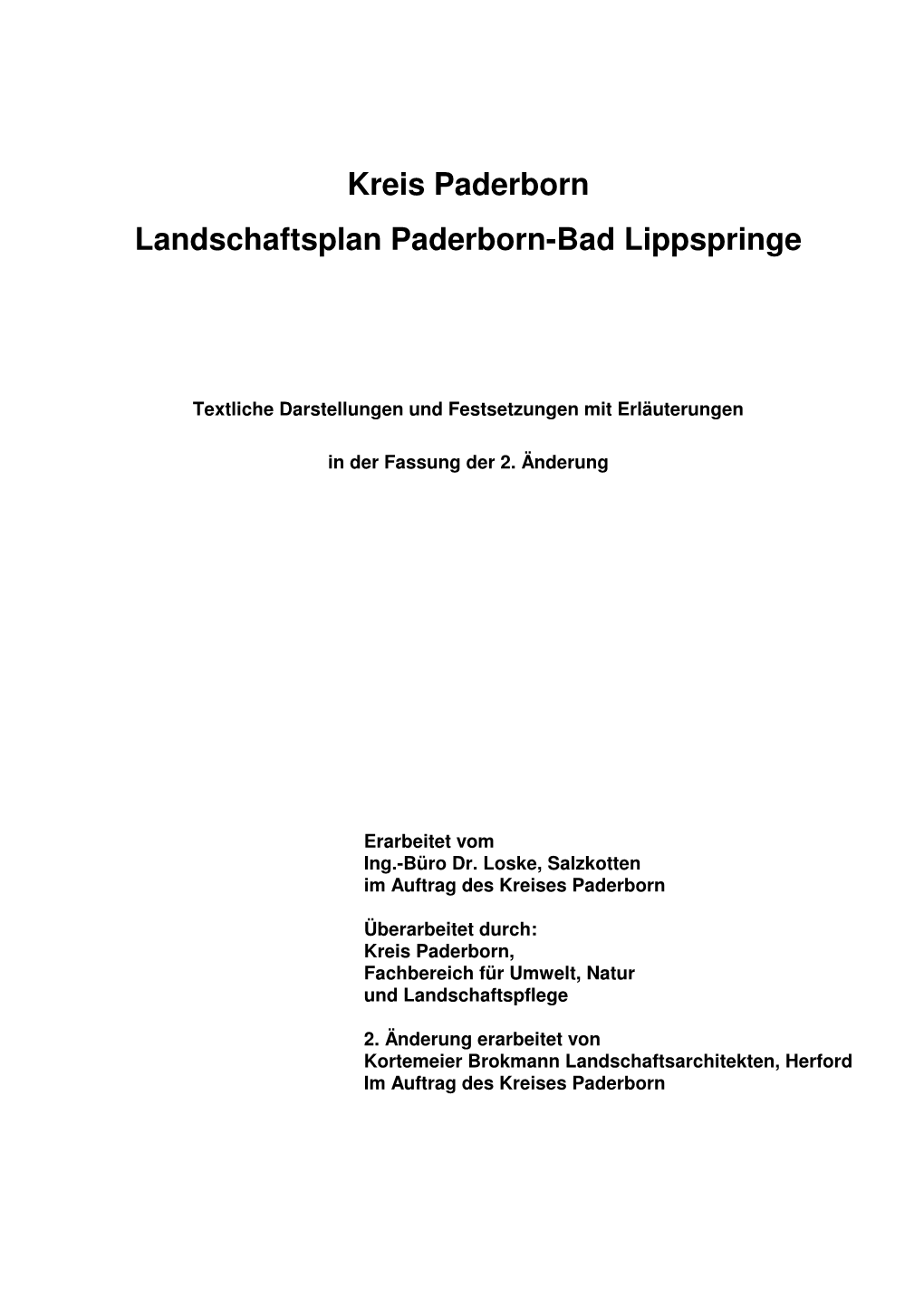 Landschaftsplan Text