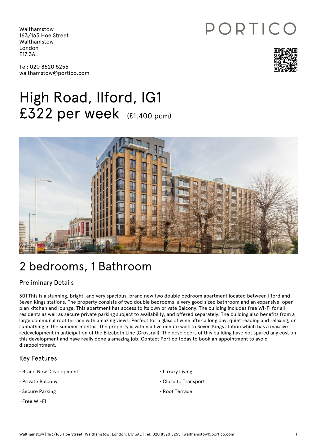 High Road, Ilford, IG1 £322 Per Week