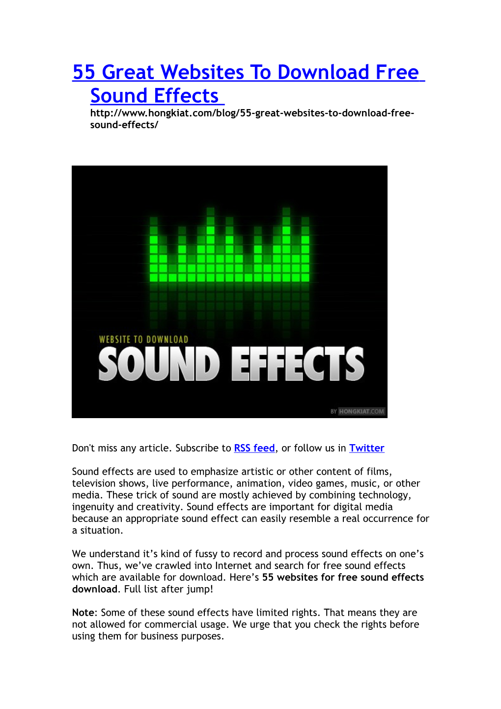 55 Great Websites to Download Free Sound Effects Sound-Effects