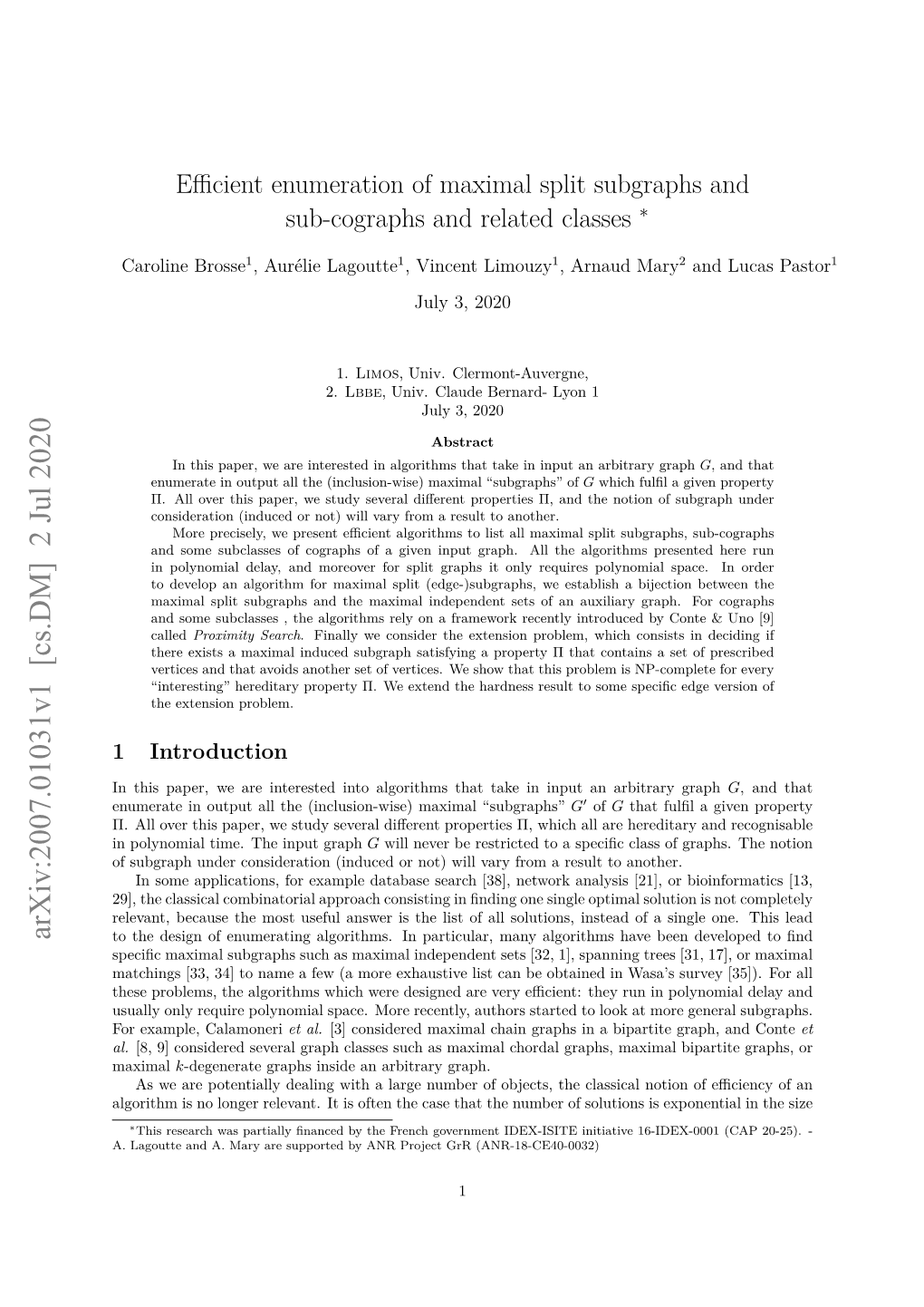 Efficient Enumeration of Maximal Split Subgraphs and Sub-Cographs And